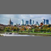 Warszawa, panorama z Pragi
