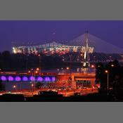 Stadion Narodowy, widok ze Starówki