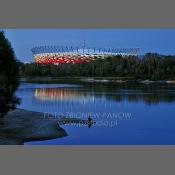 Stadion Narodowy widok z nad Wisły