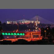 Stadion Narodowy, widok ze Starówki