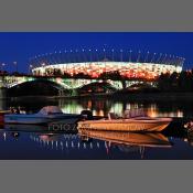 Stadion Narodowy widok z nad Wisły