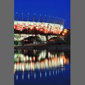 Stadion Narodowy widok z nad Wisły