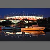 Stadion Narodowy widok z nad Wisły