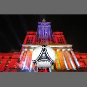 Warszawa - pokaz piłki na EURO 2012.