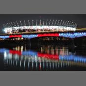 Stadion Narodowy z mostem kolejowym