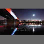 Stadion Narodowy z mostem kolejowym