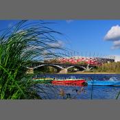 Stadion Narodowy widok z nad Wisły