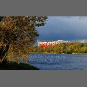 Stadion Narodowy widok z nad Wisły