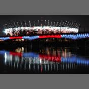 Stadion Narodowy z mostem kolejowym