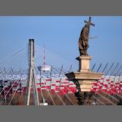 Stadion Narodowy, widok ze Starówki