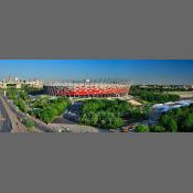 Stadion Narodowy, widok z Saskiej Kępy