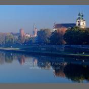 Kraków, panorama z nad Wisły