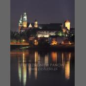 Kraków, widok na Wawel z nad Wisły