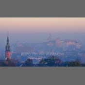 Kraków, Panorama  z Kopca Krakusa (Kraka). 