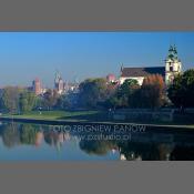 Kraków, panorama z nad Wisły