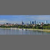 Warszawa, panorama z Mostu Gdańskiego