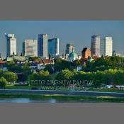 Warszawa, panorama z Mostu Gdańskiego