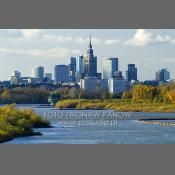 Panorama Warszawy z mostu Sierkowskiego