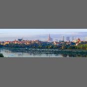 Warszawa, panorama z mostu Gdańskiego